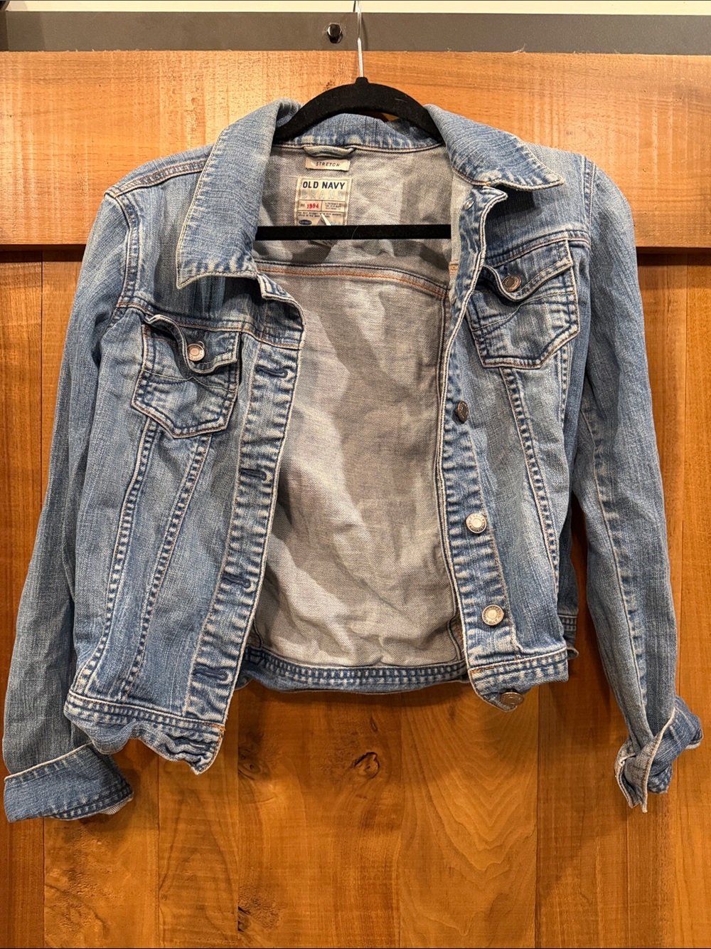Old Navy Vintage Y2K Denim Jacket Medium Wash Jean Jacket Size M